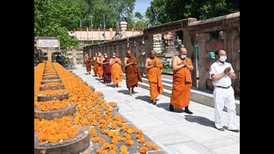 Gaya: Buddha Jayanti celebrated in Mahabodhi Temple, special prayer held to rid humanity of deadly Covid-19 virus