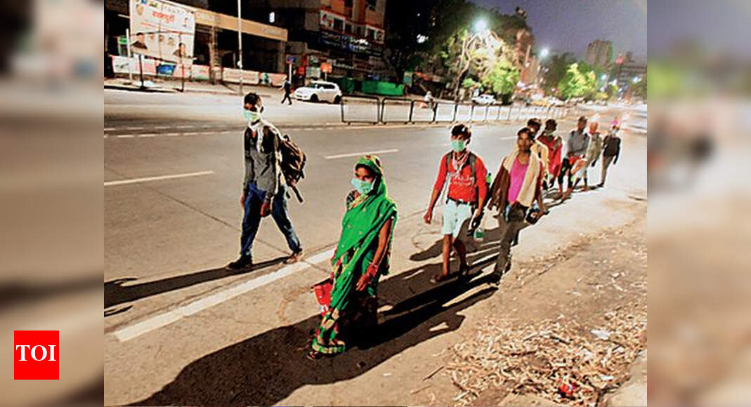 Pune Workers drop home visit for jobs at Hadapsar building site Pune