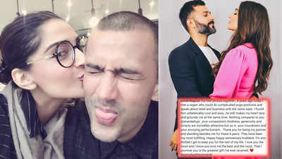 Sonam Kapoor pens down the most romantic love note for hubby Anand Ahuja as they celebrate second wedding anniversary, writes 'he still makes my heart race'