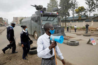 Kenyans protest house demolitions amid virus restrictions