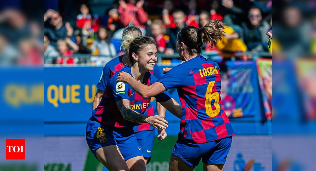 Barcelona women's team to be proclaimed league champions - report