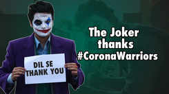 Cosplayer Tejwardhan poses in his Joker avatar to say #DilSeThankYou to the #CoronaWarriors
