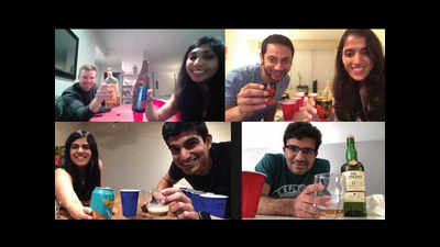 Bengaluru: They raise a toast on video calls