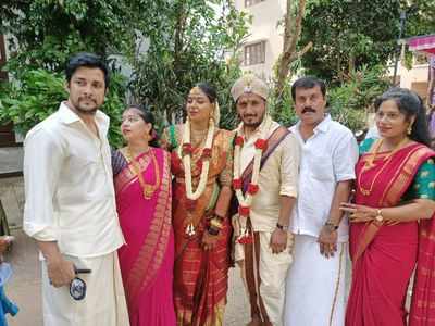 Kiss director AP Arjun marries in home wedding | Kannada Movie News ...