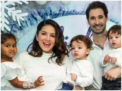 Sunny Leone's day out with hubby and kids