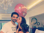 Candid pictures of Neha Dhupia & Angad Bedi’s wedding anniversary celebration amid lockdown