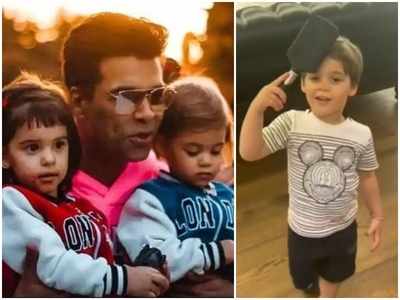 Watch: Karan Johar's son Yash tries to comb his hair to sport a fancy look in this adorable video