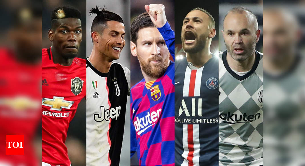 Top Five The Five Highest Paid Footballers In The World Football News Times Of India