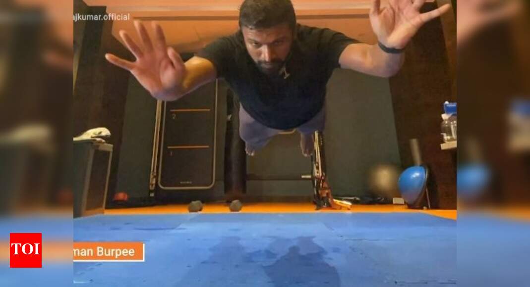 Video alert! Puneeth Rajkumar beats the quarantine blues working out at ...