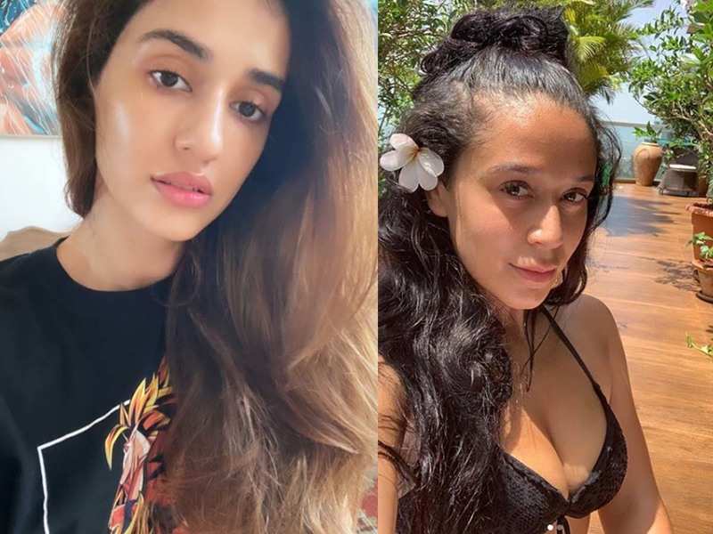 Disha Patani posts a stunning selfie; Tiger Shroff's sister Krishna Shroff asks the actress what she is using to make her skin look amazing!