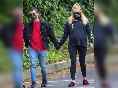 Sophie Turner shows off her baby bump as she steps out with husband Joe  Jonas during quarantine