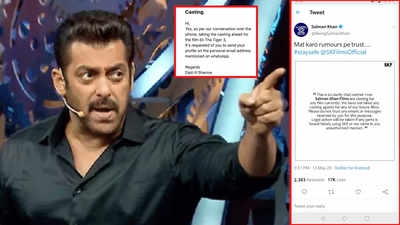 Salman Khan warns against impersonators, says 'legal action will be taken' after TV actor Vikas Manaktala gets approached with a film role on his team's behalf