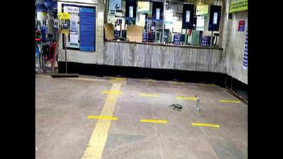 Life after Covid: Kolkata Metro marks ticket queue spots