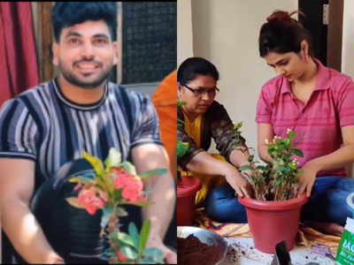 Shiv Thakre and Veena Jagtap plant a tree; urge fans to not disrespect nature and animals