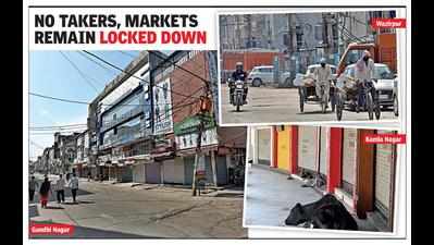 Lock, stock and barren: Most shops shuttered, few open have scant biz