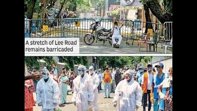 Fewer Covid-19 positive cases in south Kolkata containment zones