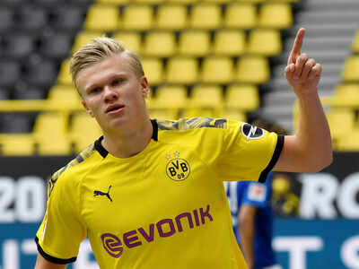 Haaland becomes second-fastest to reach double figures in Bundesliga