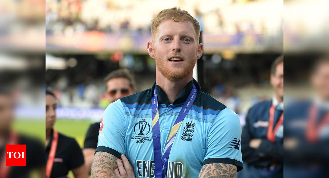 Durham's Ben Stokes watches from the players balcony during the LV