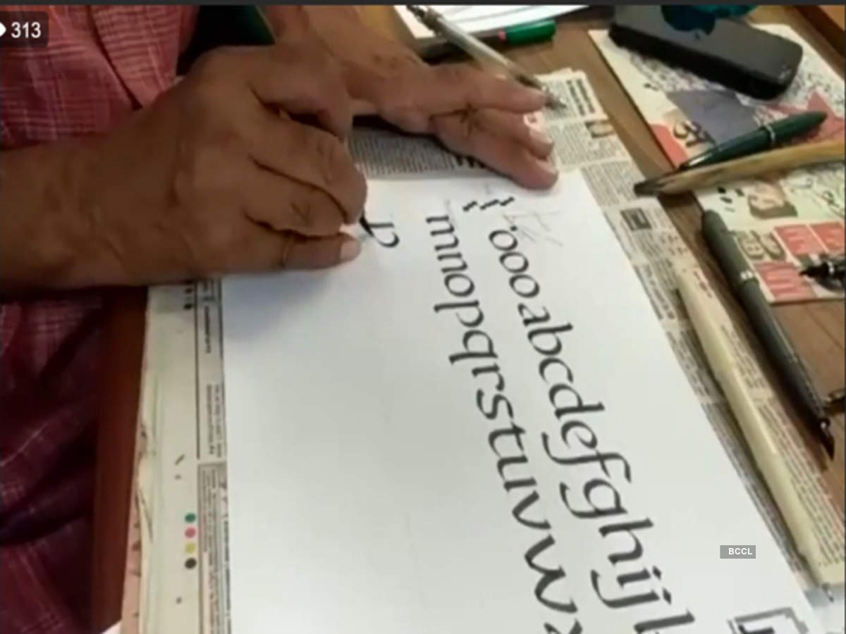 Viewers Learn Calligraphy Art Through Virtual Class Events Movie News Times Of India