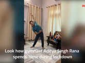 Look how gymnast Aditya Singh Rana spends time during lockdown