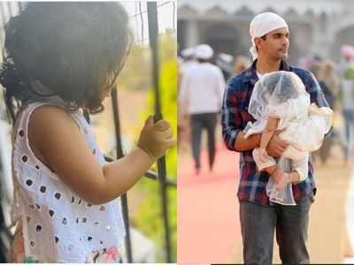 Neha Dhupia and Angad Bedi share a series of adorable pictures with daughter Mehr as the munchkin turns 1 and a half year old