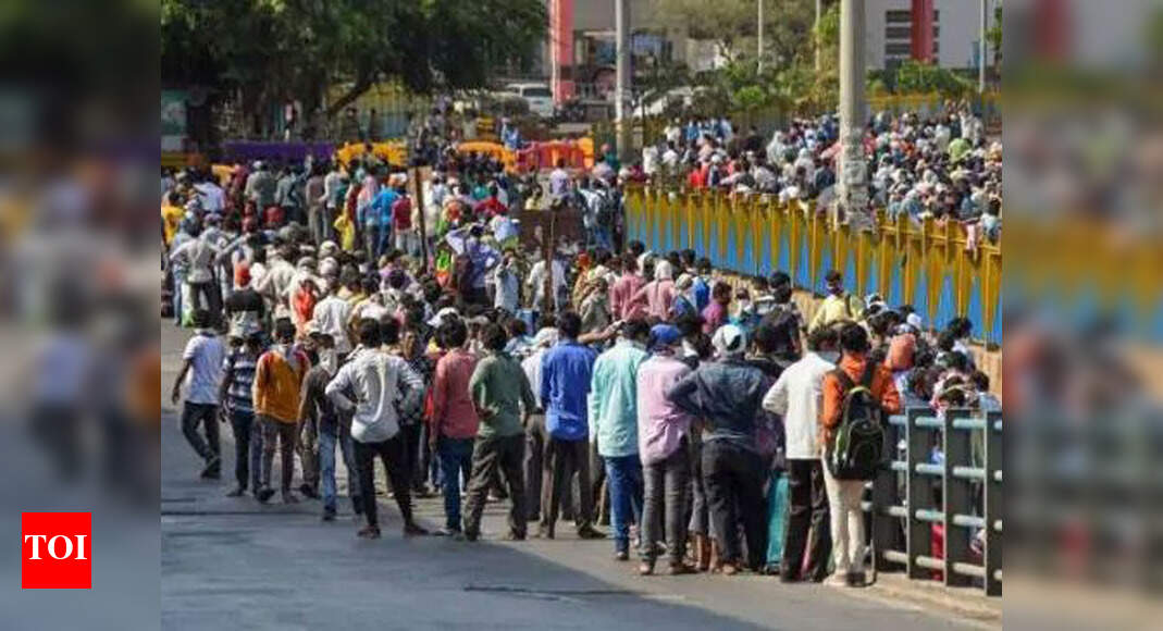 Bandra news: Hundreds of migrants gather near Bandra station in Mumbai ...
