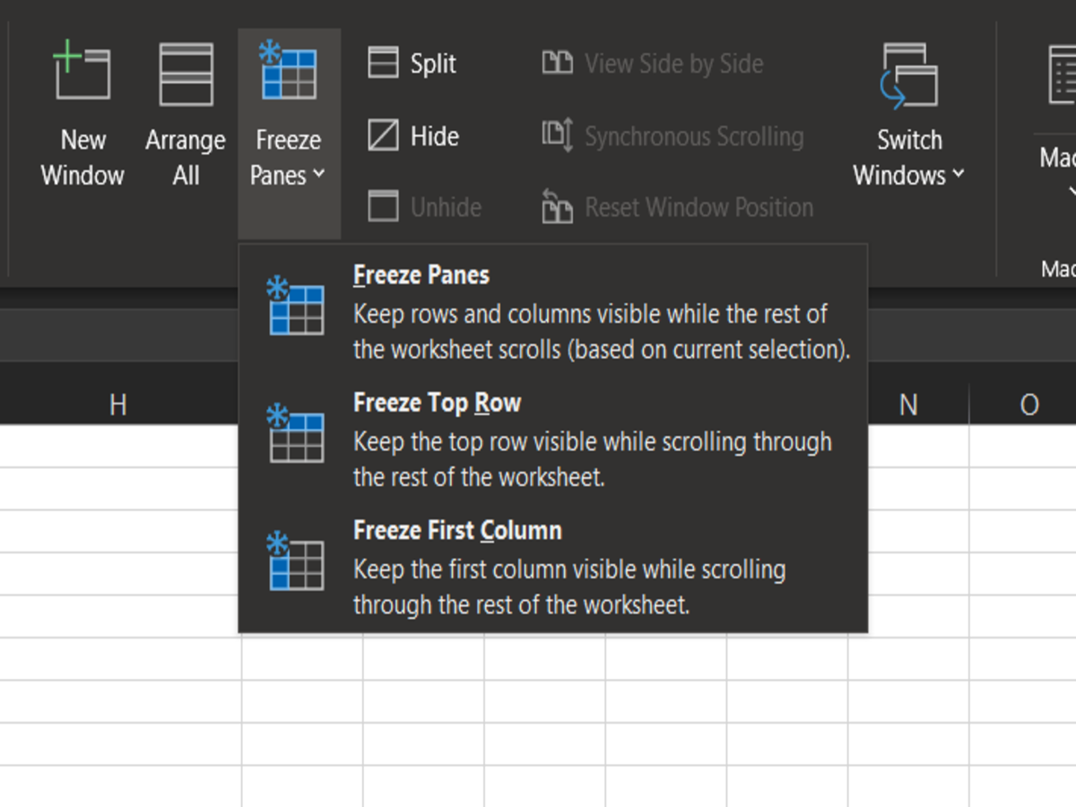 Freeze Row Excel For Mac