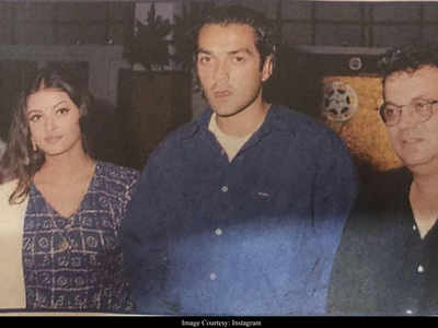 Aishwarya Rai Bachchan looks unrecognisable in THIS throwback picture with Bobby Deol and Subhash Ghai
