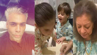 Karan Johar shares video of his mother and daughter spending time solving puzzle, says, 'Life is a puzzle and then I have them not giving me attention!'