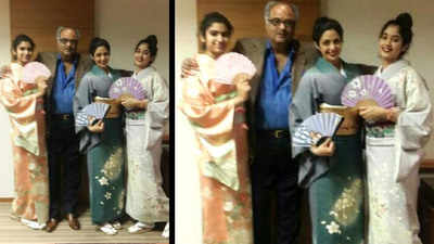 Throwback: Janhvi Kapoor, Khushi Kapoor and Sridevi posing in kimono is the ultimate mother-daughter fashion goals