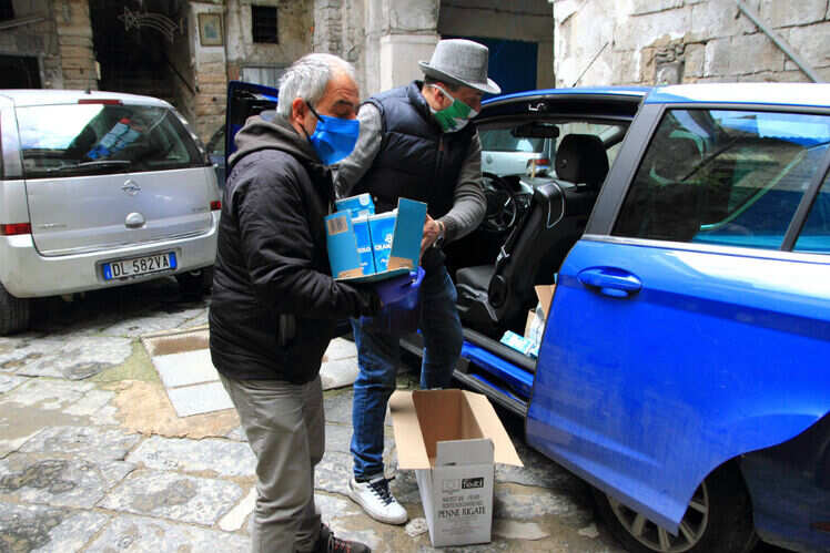 Drive-thru food banks