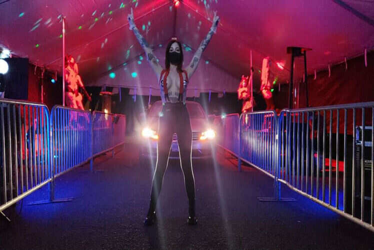 Strip-thru clubs