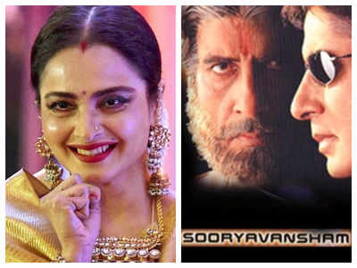 Did you know that Rekha dubbed for actresses who played Amitabh Bachchan’s wives in ‘Sooryavansham’?