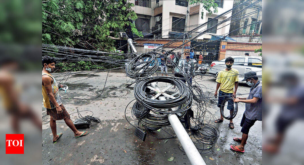 Operators struggle to restore cable lines in Kolkata Kolkata News