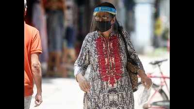 Demand for face shields shoots up in the capital