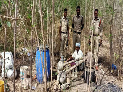 Guntur rural police seized 331 bottles of liquor being illegally transported into the state.