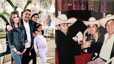 Riddhima Kapoor Sahni remembers daddy Rishi Kapoor with a priceless picture, fans dig up old pic of a little Ranbir with late actor and mum Neetu