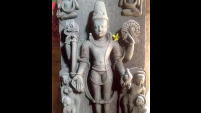 Ancient idol of Lord Vishnu found in UP's Kaushambi village