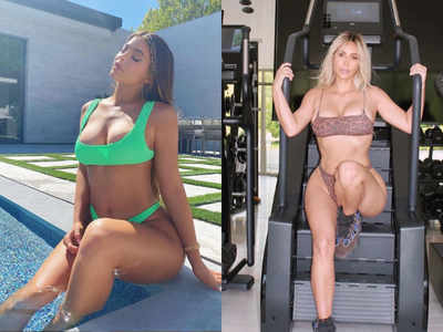 Kylie Jenner, Kim Kardashian heat up Instagram with bikini photos