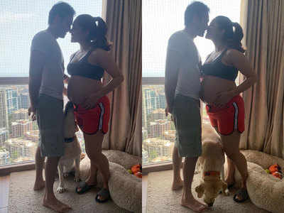 Kumkum Bhagya actress Shikha Singh's pregnancy picture with husband and pet is too cute to miss