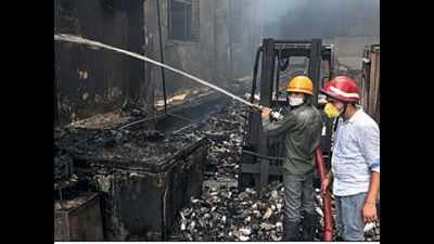 Gurugram: Blaze at sanitiser factory, 25 workers rescued