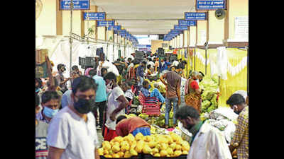 No lesson learned: Madhavaram market crowded
