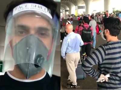 Parth Samthaan boards a domestic flight with face shield as operations resume; shares video of his experience