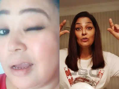 The Kapil Sharma Show's Archana Puran Singh helps Bharti Singh to make eyebrows virtually at home without pain; watch