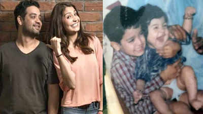 Anushka Sharma looks adorable sitting in her brother Karnesh Sharma's lap in this throwback childhood picture