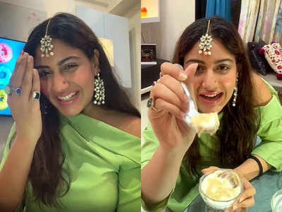 Ishqbaaz actress Surbhi Chandna prepares special Goan dessert 'Serradura' for Eid; watch