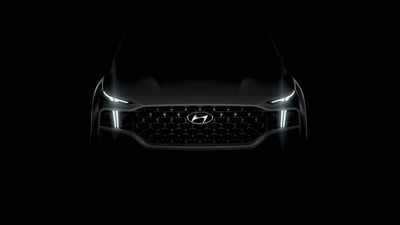 2020 Hyundai Santa Fe teased, hybrid powertrains in-bound