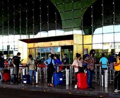 Mumbai airport continued to have curtailed operations for the second day on Tuesday operating a total of 44 flights with 22 departures and an equal number of arrivals.