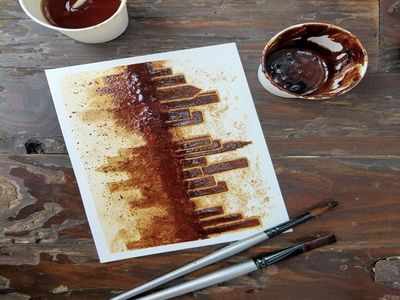 coffee painting