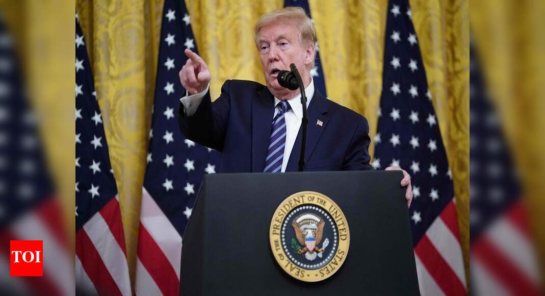 Trump preparing order targeting social media protections - Times of India